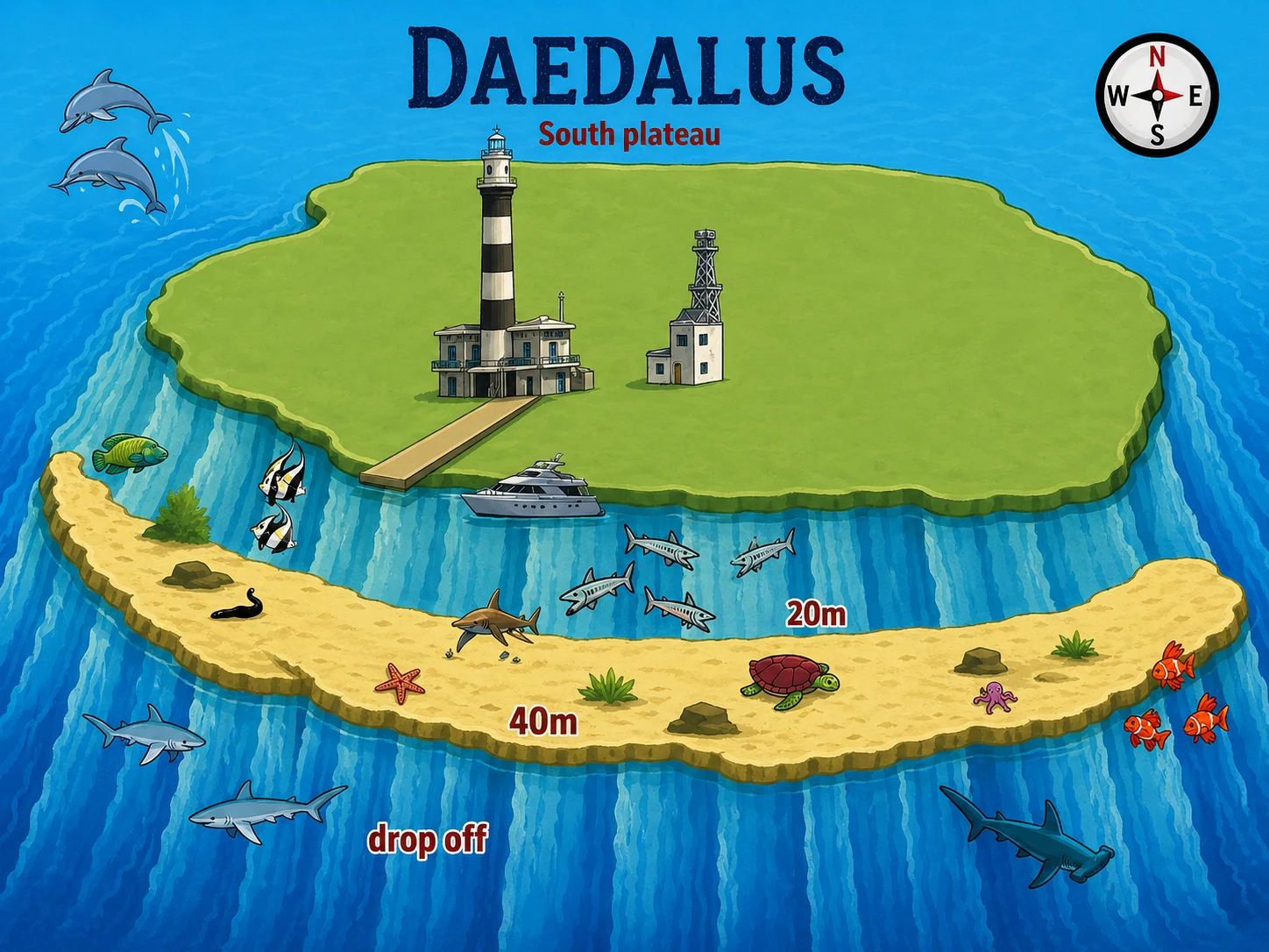 Daedalus cross-section map